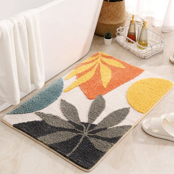 Mlkoz Bathroom Decor Clearance, Bathroom Rug Mat, Extra Soft And Absorbent Microfiber Bath Rugs, Non-Slip Bath Carpet, Machine Wash Dry, Bath Mats For Bathroom Floor,Tub, Birthday Gifts