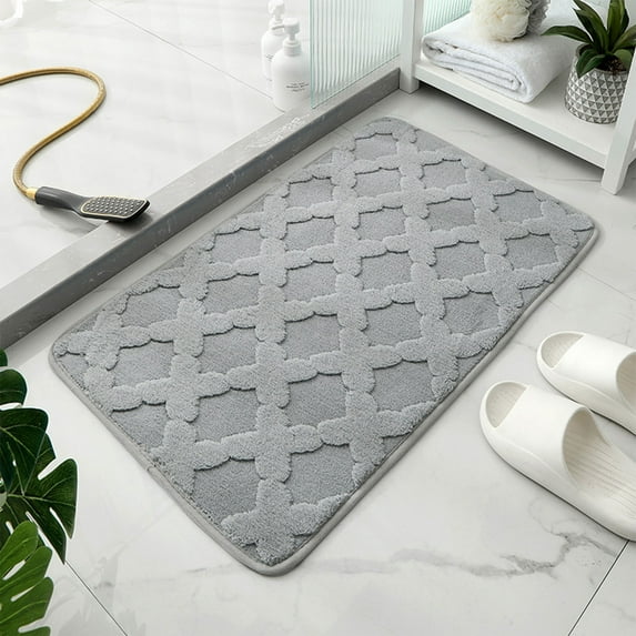 Mlkoz Bathroom Rugs, Thickened Restroom Floor Mats Absorbent Bathroom Toilet Bathroom Non- Mats Bedroom Carpet Door Mat Into The Door Mat, Womem Gifts