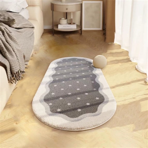 Mlkoz Bed blanket Clearance, Soft Bedroom Rugs Shaggys Rugs For Bedroom Oval Rugs Room Small Carpet Living Room Runner Rug Non Slip Decor, Men Gifts