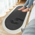 thumbnail image 1 of Mlkoz Bedroom Rug Clearance, Soft Bedroom Mats Shaggys Rugs For Bedroom Oval Rugs Room Carpet Living Room Runner Rugs Soft Comfortable Water Absorption Non Slip Thick Machine Washable Rug, Men Gifts, 1 of 7
