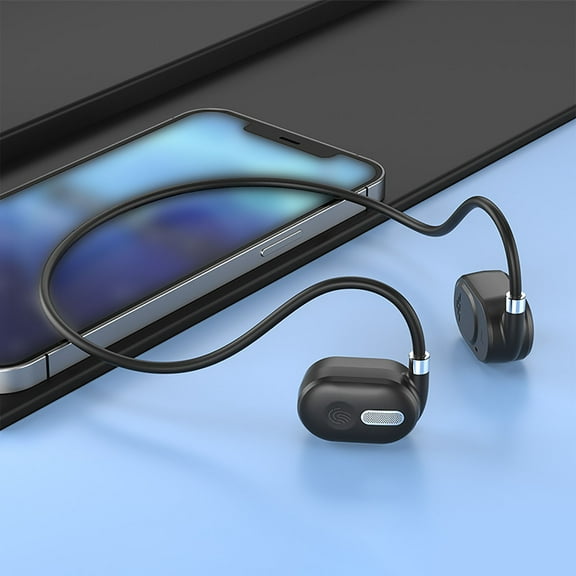 Mlkoz Bluetooth Earbuds, Conducting Bluetooth Earphones With A Hanging Neck Style, Lightweight And Compact, Not In The Ear Bluetooth 5.3 Voice Call Earphones, Friends Gifts