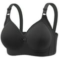 thumbnail image 1 of Mlkoz Bras for Women Full Support Bras No Underwire Push Up Bralette Comfortable Solid Color Thin Breathable Bra Everyday Bras, 1 of 7