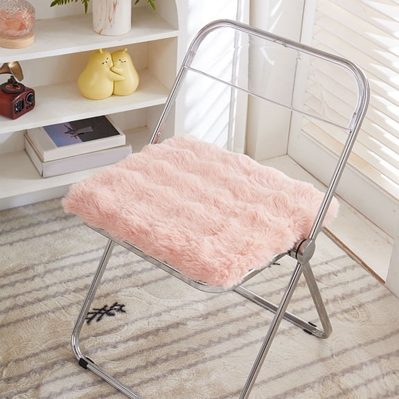Mlkoz Chair Cushion, Fresh And Delicate Winter Plushed Warm Soft Cushion Office Chair Pad For Long Sitting Home Use Cushion, Birthday Gifts