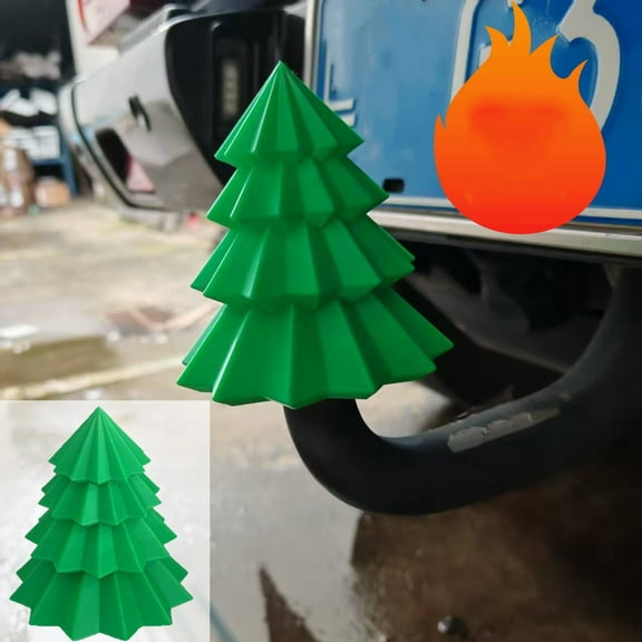 Mlkoz Christmas Decor, Christmas Tree Shaped Trailer Cap Decoration - Festive Holiday Ornament For Trailer Hitch Covers Weather-Xmas Decor For Truck, Birthday Gifts