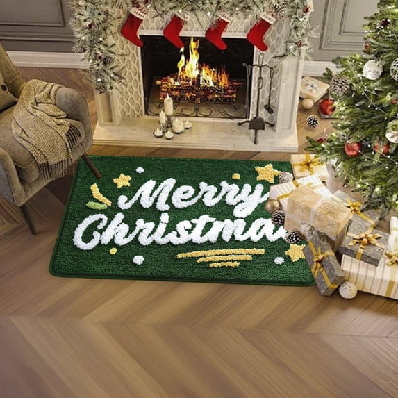 Mlkoz Christmas Decorations, Christmas Rugs Christmas Floor Mat Christmas Mat Christmas Decorative For Living Bedroom Kitchen Decoration Bath, Men Gifts