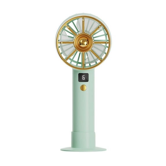 Mlkoz Fans for Home Clearance, Mini Handheld Fan Portable Foldable USB Fans With Led Digital Display Quiet Small Desk Fan With 6 Speed For Office Outdoor Sport Home Traveling, Men Gifts