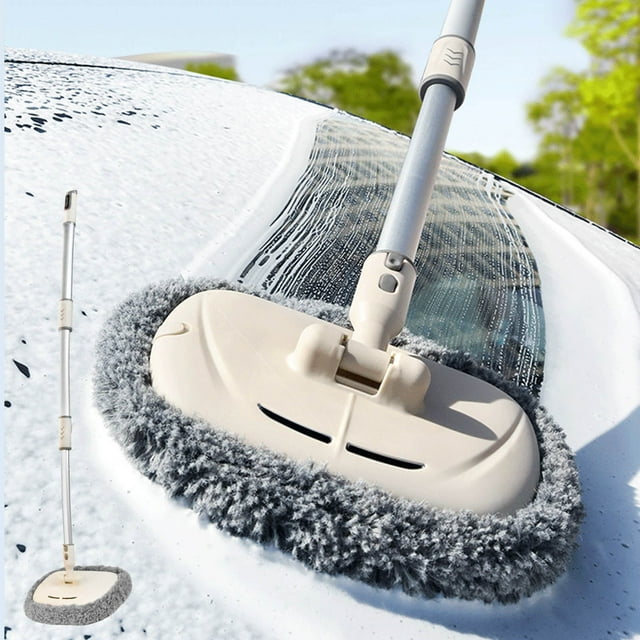 Mlkoz Floor Cleaning Mop Christmas Clearance! Car Wash Mop Curved Pole