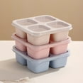 thumbnail image 1 of Mlkoz Food Storage Clearance, INS Stacked Divider Lunch Box Set Snack Bento Box Microwave Adult Travel Bento Box, Home Gift, 1 of 7