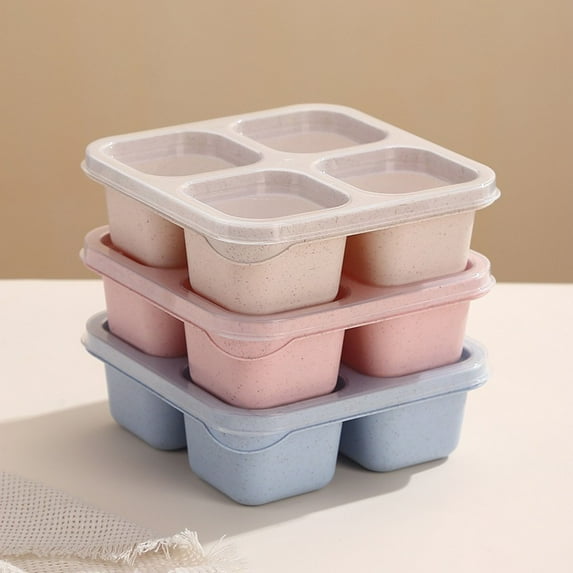 Mlkoz Food Storage Clearance, INS Stacked Divider Lunch Box Set Snack Bento Box Microwave Adult Travel Bento Box, Home Gift