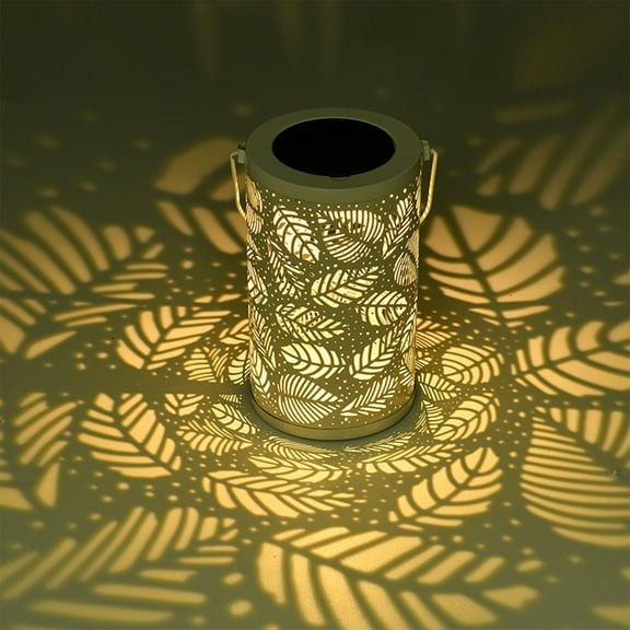 Mlkoz Garden Gift ,Clearance, Solar Lanterns Outdoor Hanging Lantern Lights, Hollowed-Out Metal Decor Lantern, LED Decorative Garden Light - Delicate Garden Decoration For Patio, Birthday Gifts