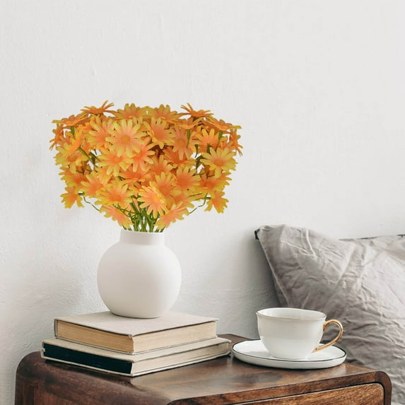 Mlkoz Home Decor, Chrysanthemum Handwritten Notes- Artificial Flowers-false Flowers-green Plants- Wedding Decoration Handicrafts, Men Gifts