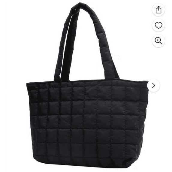 Mlkoz Home Decor Clearance, CoCopeaunt Quilted Tote Bags For Women Lightweight Puffer Padding Shoulder Bag Large Nylon Tote Handbag Zipper Closure, Women Gifts