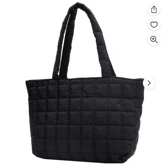 Mlkoz Home Decor Clearance, CoCopeaunt Quilted Tote Bags For Women Lightweight Puffer Padding Shoulder Bag Large Nylon Tote Handbag Zipper Closure, Women Gifts