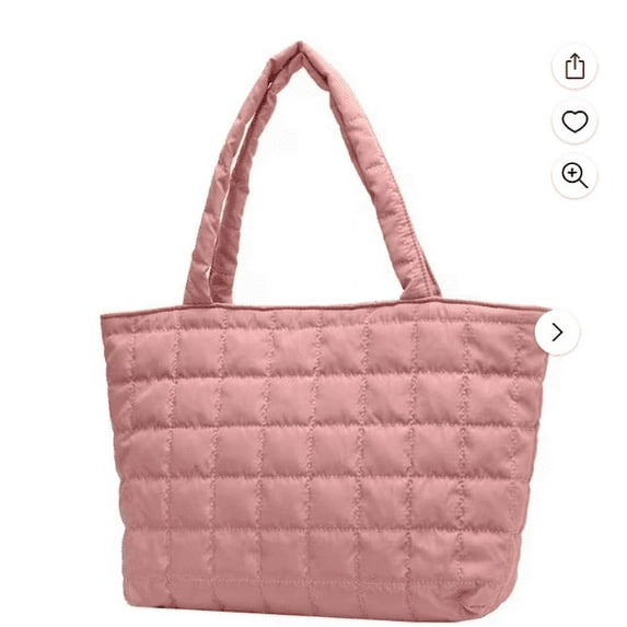 Mlkoz Home Decor, CoCopeaunt Quilted Tote Bags For Women Lightweight Puffer Padding Shoulder Bag Large Nylon Tote Handbag Zipper Closure, Women Gifts