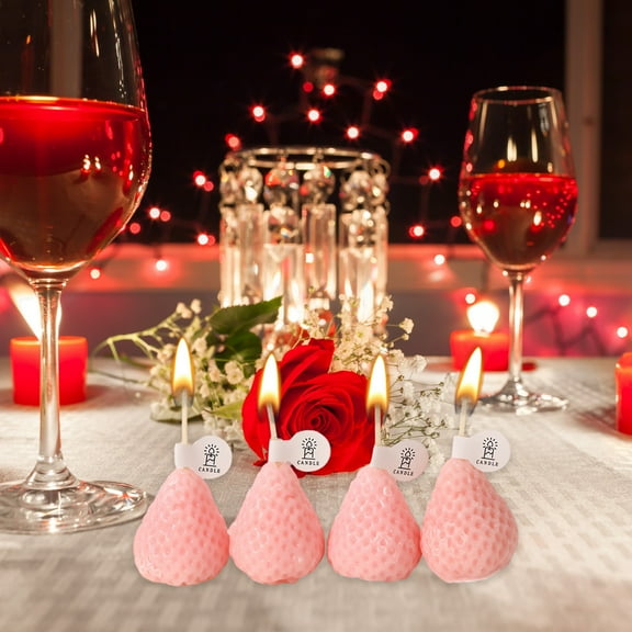 Mlkoz Home Decoration, Strawberry Scented Candle - Soy Candle - Home Aromatherapy - Holiday Gifts - Candle Gifts For Women - Funny And Unique - Birthday Gifts For Sisters, Men Gifts