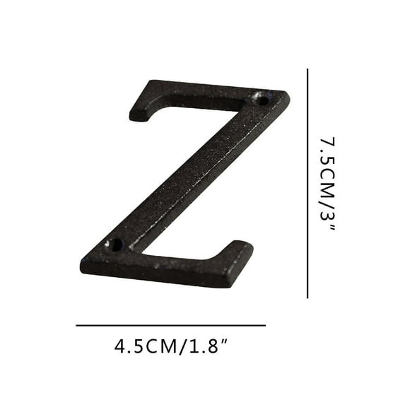 Mlkoz Home decoration, Alloy Wrought Iron Number Letter DIY House Letter, Birthday Gifts
