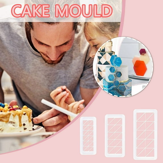 Mlkoz Kitchen Accessories, Geometric Figure Cake Cutting Multifunctional Cake Cutter Cake Decoration, Mother's Day Gifts