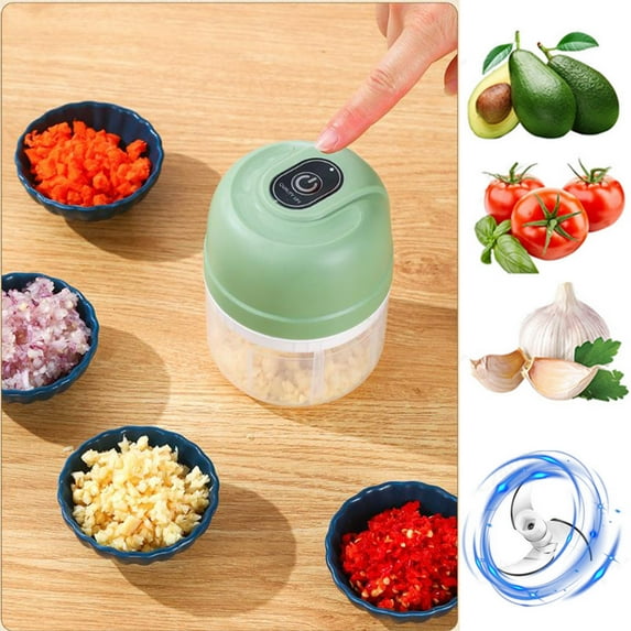 Mlkoz Kitchen & Dining, Garlic Masher Garlic Masher Household 250ml Food Processor Small Masher To Vegetable Wireless Food Processor For Ginger Chili Fruit Meat Etc, Birthday Gifts