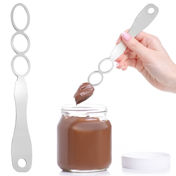 Mlkoz Kitchen Gadgets, Butters Mixers Stirring Tool For Containers Stainless Steel Stirring Tool For Natural Peanutss Butters Dough Yogurt Sauces And More - Fits Any Container, Men Gifts