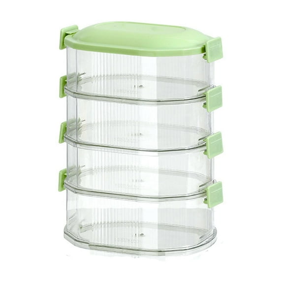 Mlkoz Kitchen Utensils & Gadgets, Seasoning Containers Kitchen Spice Storage Box Scallion Ginger Garlic Fresh-keeping Box Can Be Stacked With Food Sealing Box, Birthday Gifts