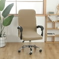 thumbnail image 1 of Mlkoz Office Chair Covers, Solid Color Brushed High Elastic Chair Cover Soft And Comfortable Chair Seat Cover -proof And- Chair Slipcover Suitable For Dining Chair, Women Gifts, 1 of 9
