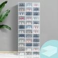 thumbnail image 1 of Mlkoz Shoe Rack for Closet Clearance! Transparent Shoe Box Plastic Shoe Box Shoe Organiser Shoe Box Organiser Transparent Shoe Rack Drawer Shoe Boxes (Clear), 1 of 5