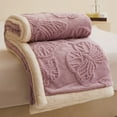 thumbnail image 1 of Mlkoz Soft blanket Clearance, Winter Blanket Soft Warm Solid Color Double Layer Sheep Blanket Nap Blanket 39.37x59.05in, Women Gifts, 1 of 6