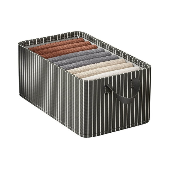 Mlkoz Storage Bags, Cloth Storage Box Pants Clothing Organization Storage Box Home Bedroom Storage Box Steel Frame Model Storage Basket, Men Gifts