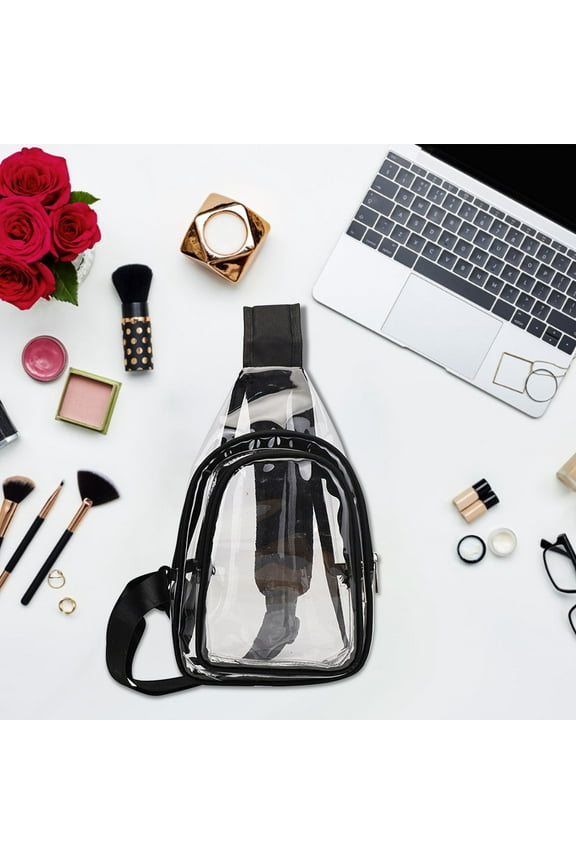 Storage Trunks & Bag, Fashionable Transparent Chest Bag For Men And Women With Large Capacity PVC Plastic Jelly Swimming Beach Backpack, Home Gift