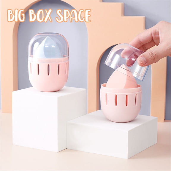 Mlkoz Storage Trunks & Bag, Portable Breathable Proof Powder Puff Beauty Home Storage Box With Cover, Home Gift