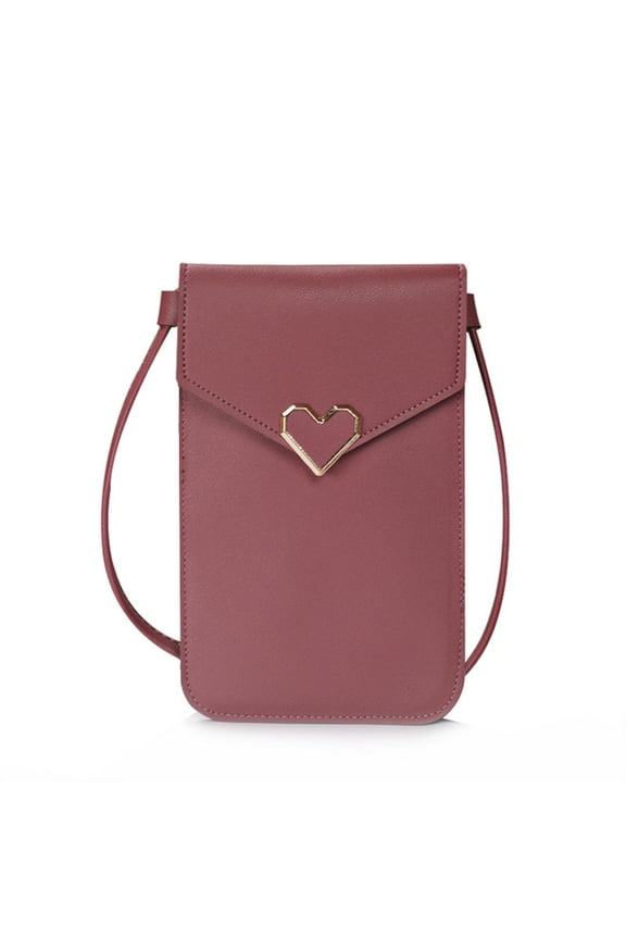 Storage Trunks & Bag Clearance, Women Touchscreen Phone Bags, Mini Leather Mobile Phone Crobody Bags Shoulder Handbag Wallet With Credit Card Slots, Friends Gifts