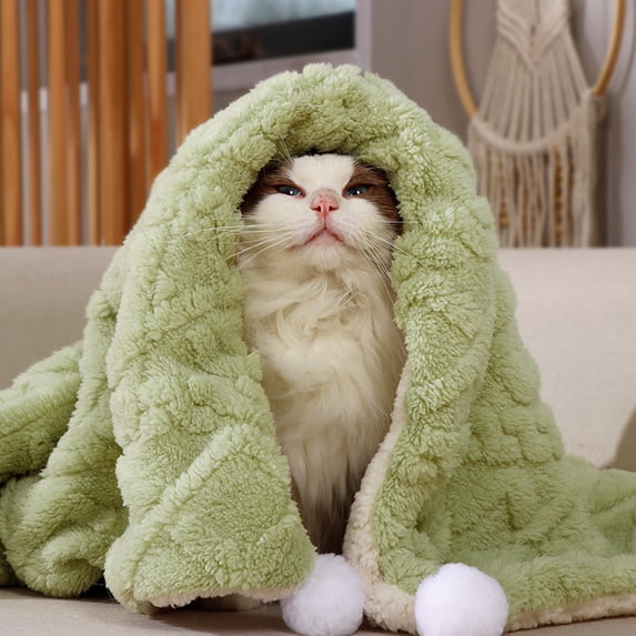 Mlkoz Throw Blanket Clearance, Experience Ultimate With Double-Sided Wool Blanket For Your Furry Companions -For Your Cats And Dogs And Breathable, Men Gifts