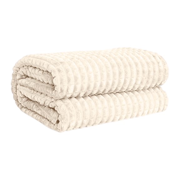 Mlkoz Throw Blanket, Imitation Fleece Blanket Double Layer Thickened Solid Color Face Blanket Office Nap Blanket, Men Gifts