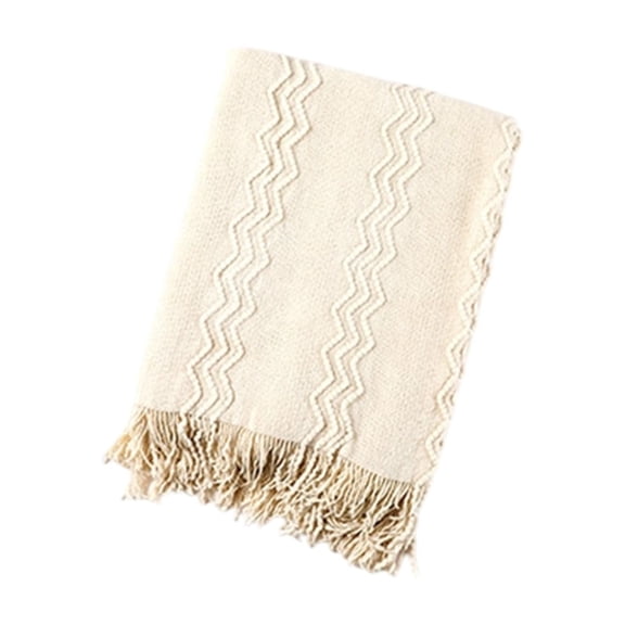Mlkoz Throw Blanket, Solid Color Tassel Blanket Knitted Blanket Foot Of Bed Blanket Sofa Blanket Throw Blanket Cover Blanket, Women Gifts