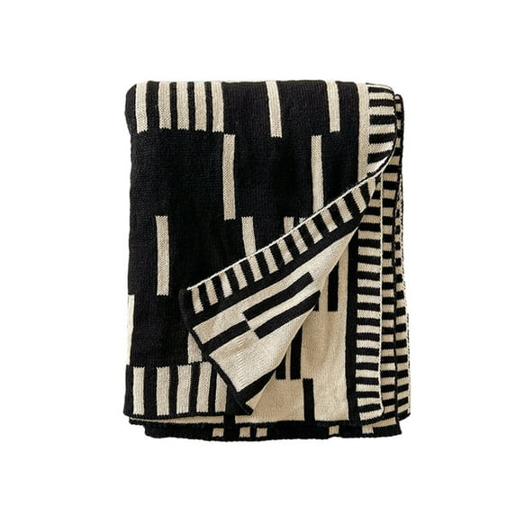 Mlkoz Throw Blankets, Chunky Knit Blanket Throw Hand Knitted Throw Blanket Soft Thick Yarn Cable Knit Blanket Cute Rope Knot Crochet Throw Blankets for Couch Bed Sofa, Man Gifts