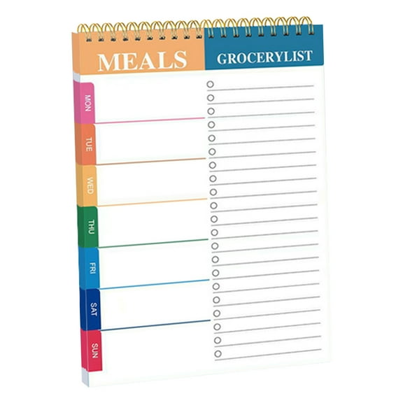 Mlkoz Tools for Home, English Daily Weekly Monthly Coil Book Wind- Schedule Management Plan Note Book, Man Gifts