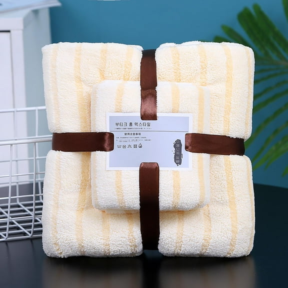Mlkoz Towels for Bathroom Clearance, Bath Towel Bathroom Set Deluxe Bath Towel Soft Cotton Towel Set High Absorbent Towel Includes 1 Bath Towel 27.5X55 Inches And 1 Towel 13.5X29.5 In, Women Gifts