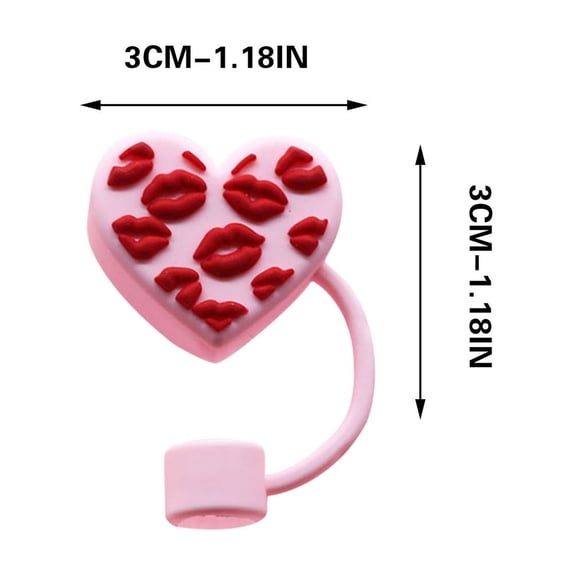 Mlkoz Valentines Day Decor, Valentine's Day Straw Straw Stopper