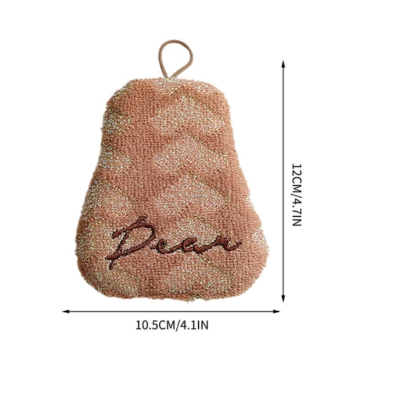 Mlkoz Valentines Day Gifts for Her, Vintage Embroidered Sponge Kitchen Thickened Artifact Pot Brush Double Sided Scouring Cloth