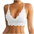 thumbnail image 1 of Mlkoz Women's Lace Bra V-Neck Underwire Everyday Bras Racerback Lingerie, 1 of 7