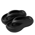 thumbnail image 1 of Mlkoz Womens Flip-Flops Non-Slip Flat Beach Sandals for Summer Shower Bathroom Outdoor Travel Slippers, 1 of 7