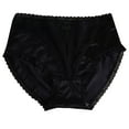 thumbnail image 1 of Mlkoz Womens Underwear Seamless Mid Waisted Panties Lace Briefs Stretch Breathable Ice Silk Bikini Briefs, 1 of 4