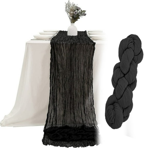 Mlkoz Other decoration Clearance, Cheecloth Table Runner Boho Gauze Chee Cloth Table Runner 35x157 Inch Long Romantic Sheer Table Runner For Wedding Bridal Baby Shower Birthday Par, Men Gifts