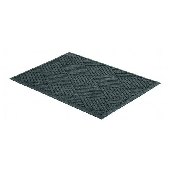 Mll 2 X 3 Ft. Eco Guard Diamond Indoor Wiper Floor Mat, Charcoal Black