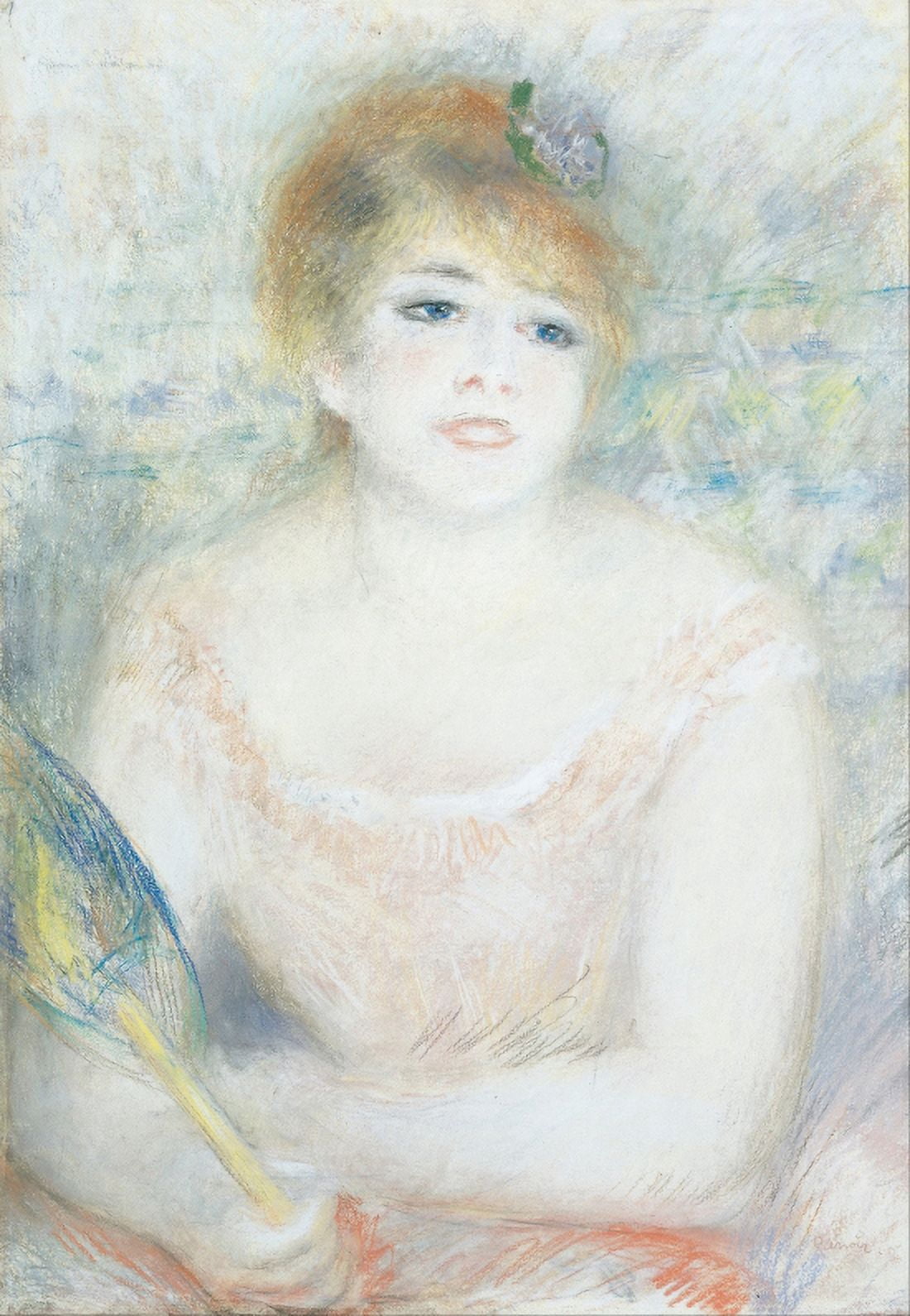 Mlle Jeanne Samary Canvas Art - Pierre Auguste Renoir (24 x 36)