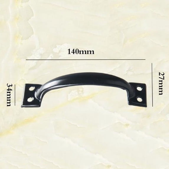 Mlless 2PC Black Barn Door Handle Pull for Sliding Doors, Gates, and Garages