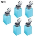 Mlless 5 Pack Blue Push Down Dispenser for 200ml Cleanser and TSINGLEr