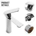 Mlless Brass Alloy Single Handle Mixer Faucet for Kitchen and Bathroom