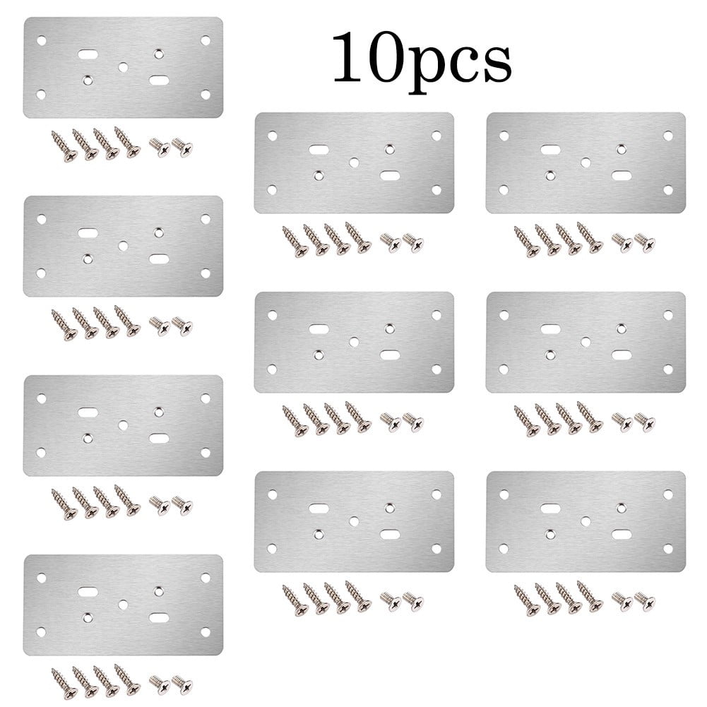 Mlless Hinge Repair Plate Tool Kit with Mounting Screws for