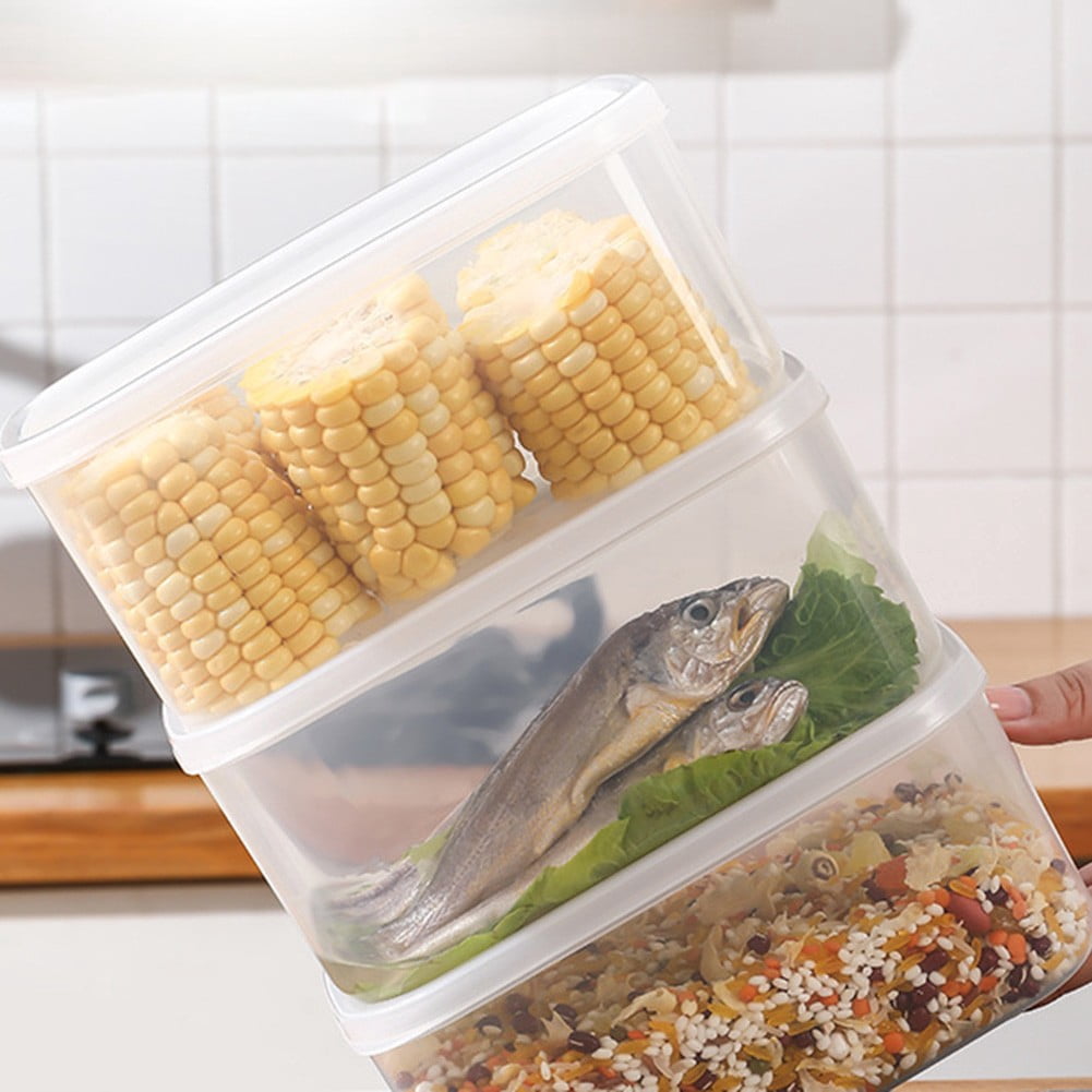 Mlless Clear Food Storage Containers for Microwave and Freezer, 1-Piece ...